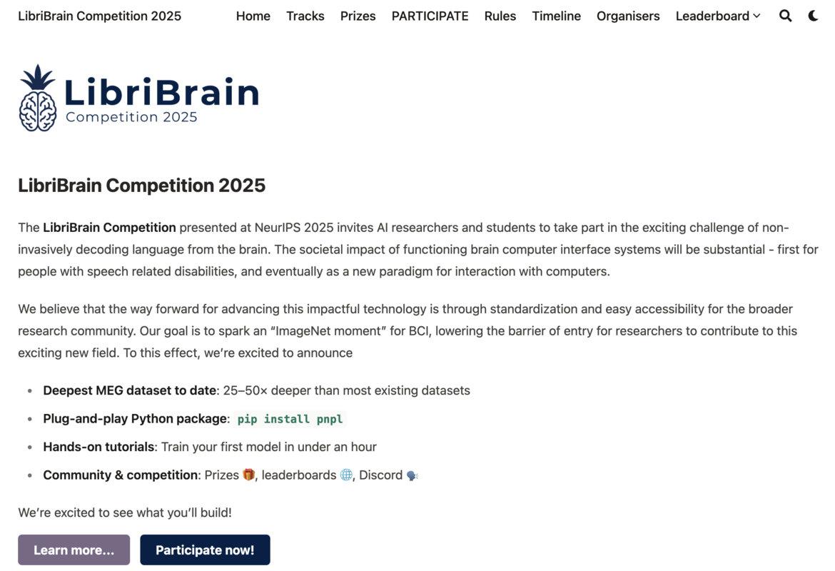 LibriBrain Competition